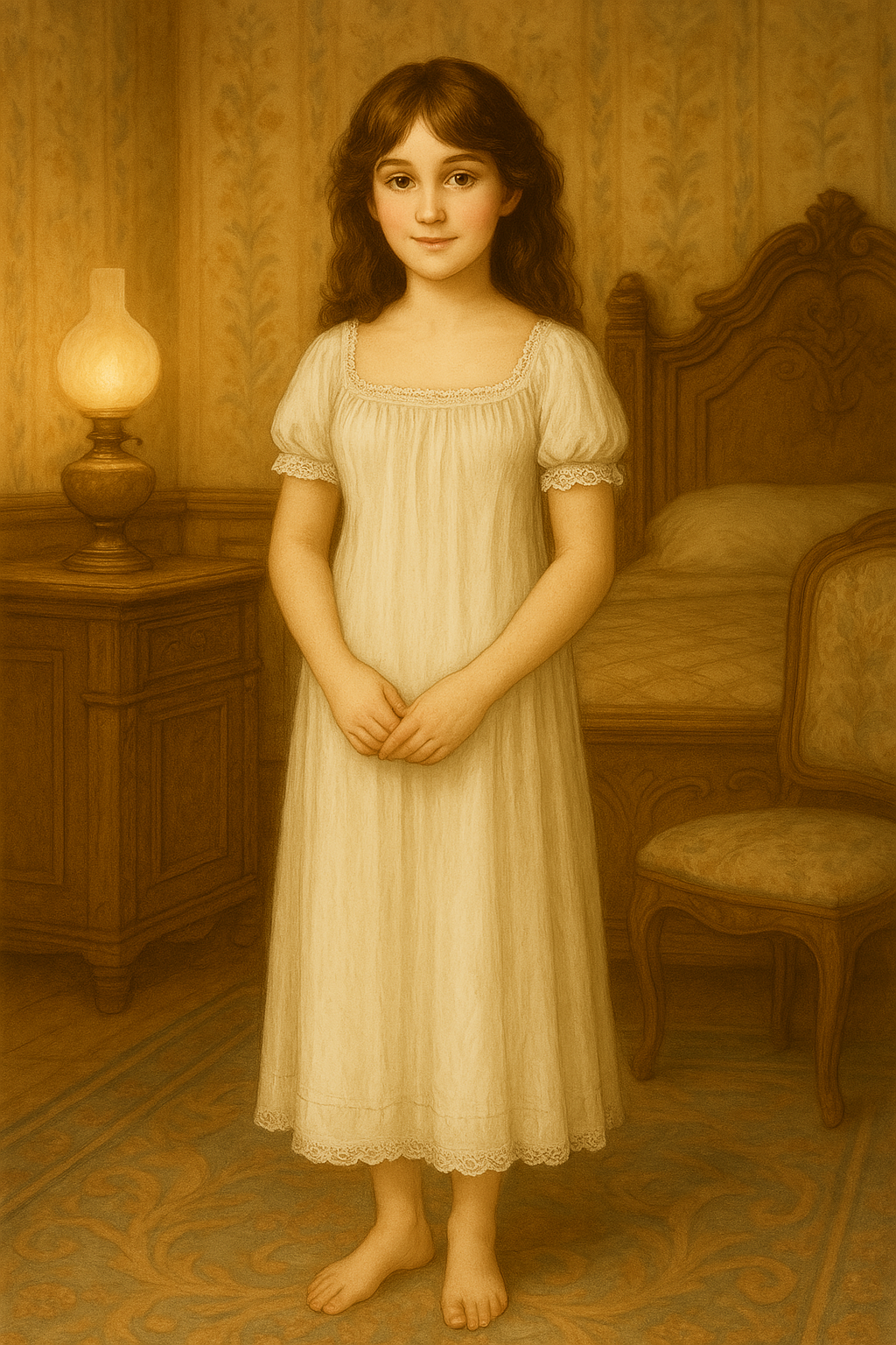 Elizabeth Knows: Victorian Chemise — 1880's Historical Coloring Page