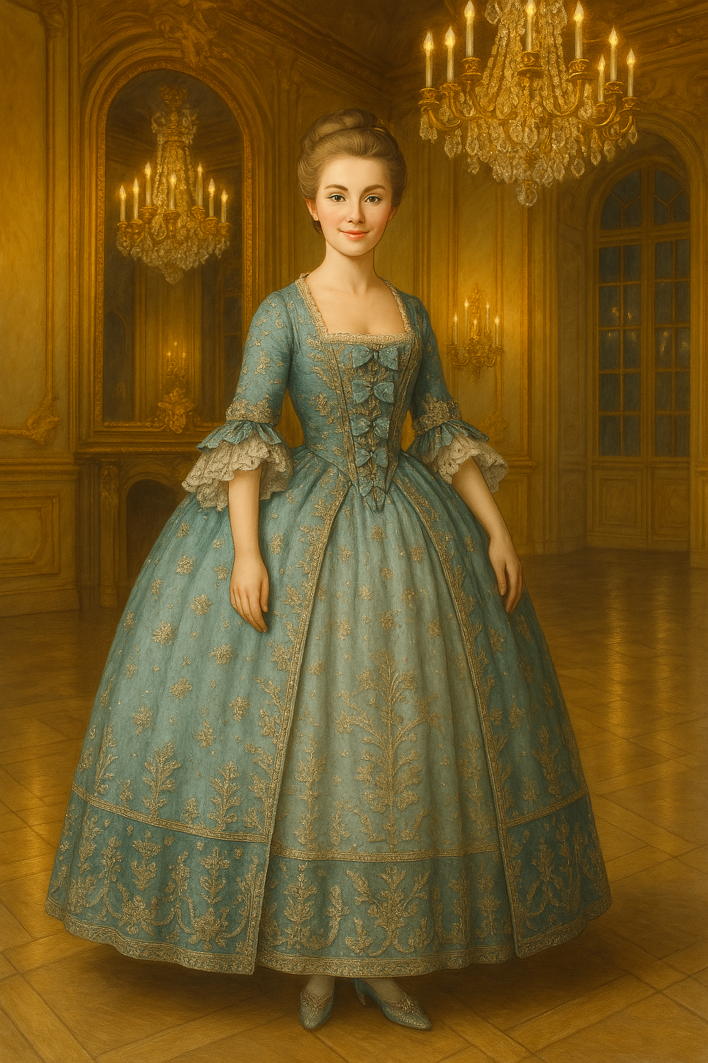 Elizabeth Knows: Rococo Ballroom Gown Coloring Page Historical Dress Printable for Kids & Collectors